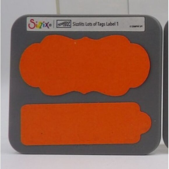 Sizzix Sizzlits Stampin Up! Lots Of Tags Label 1-4 Die Set For Crafting & Scrapb - Picture 2 of 6
